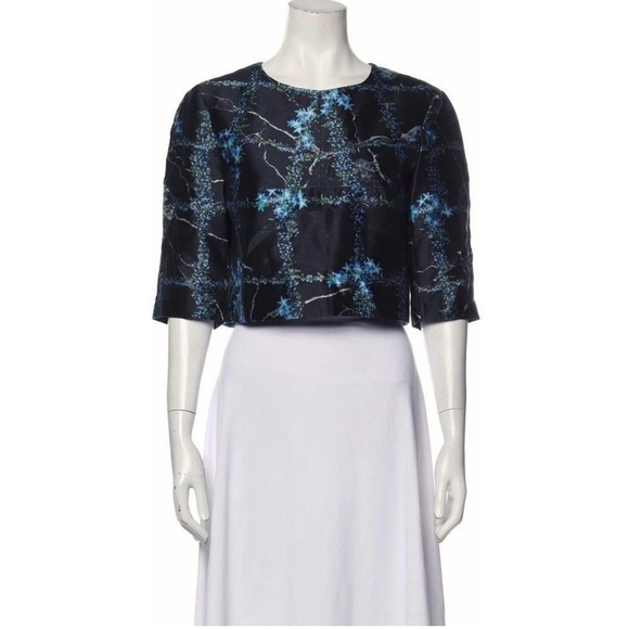 Tibi silk crop top - Picture 1 of 5